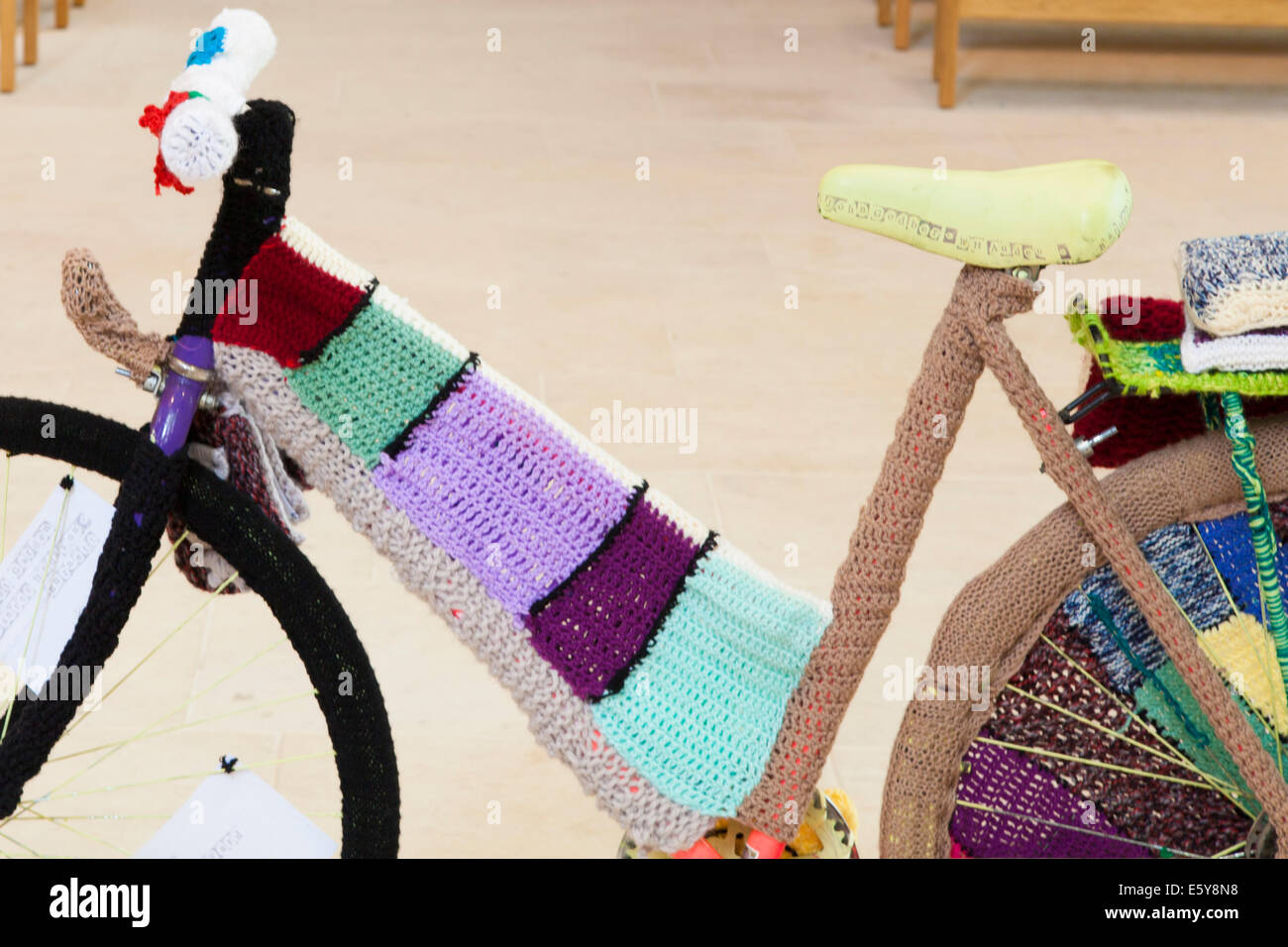 The celebrate the Tour de France,Yorkshire knitting groups produced