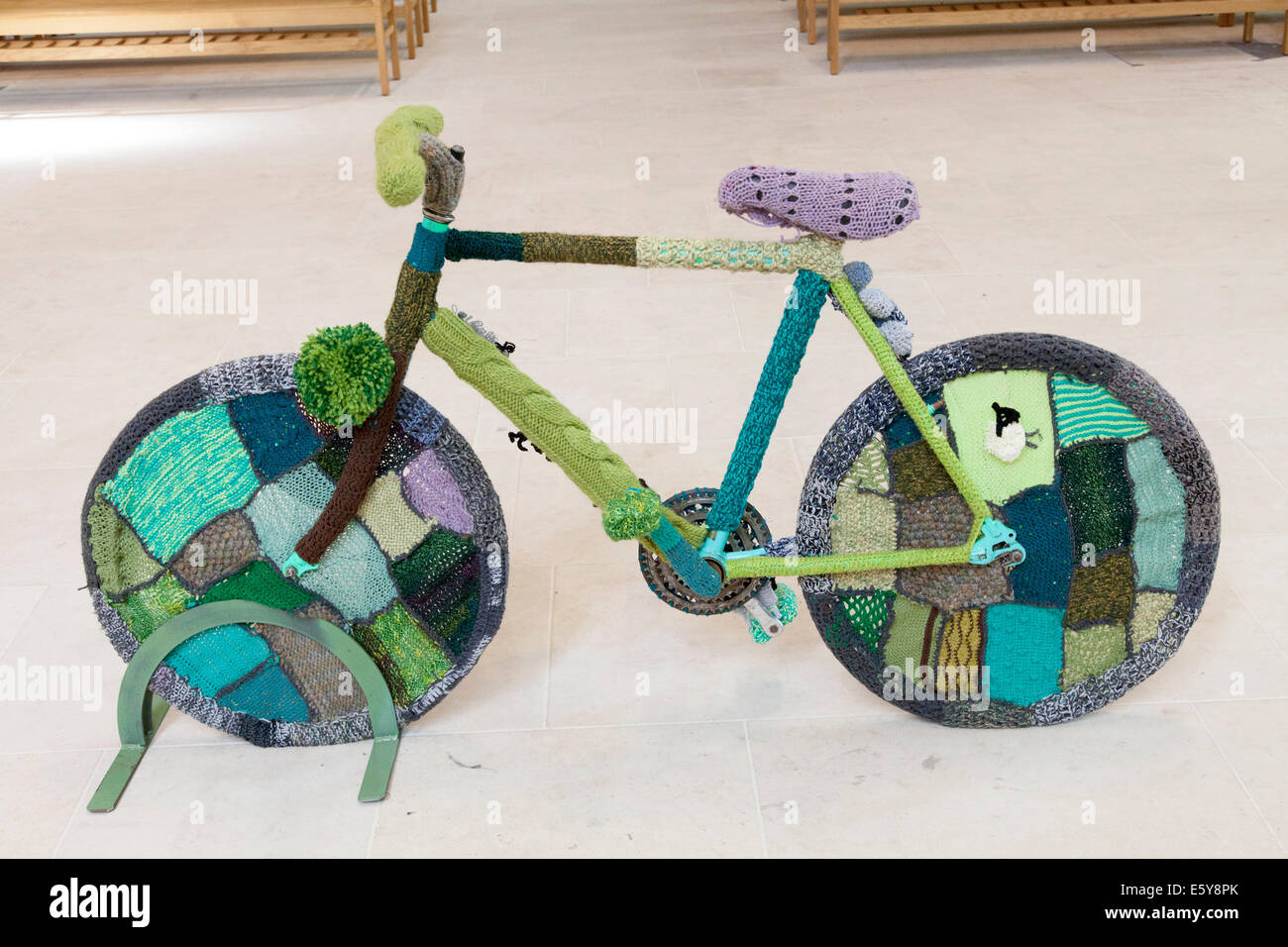 The celebrate the Tour de France,Yorkshire knitting groups produced