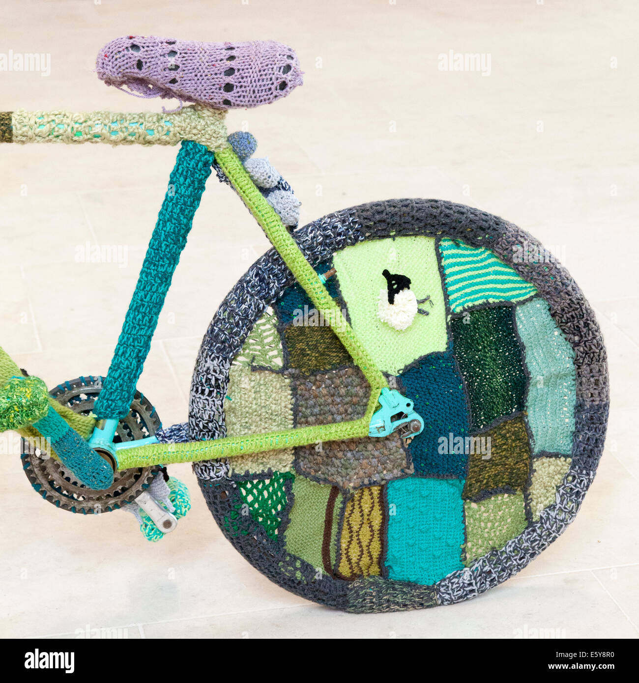 The celebrate the Tour de France,Yorkshire knitting groups produced