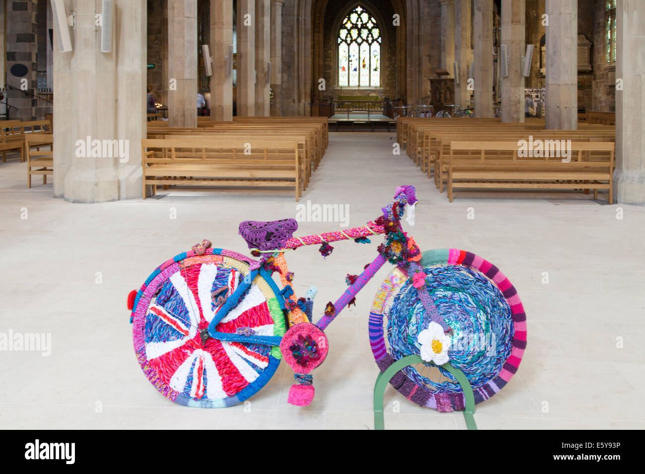 The celebrate the Tour de France,Yorkshire knitting groups produced