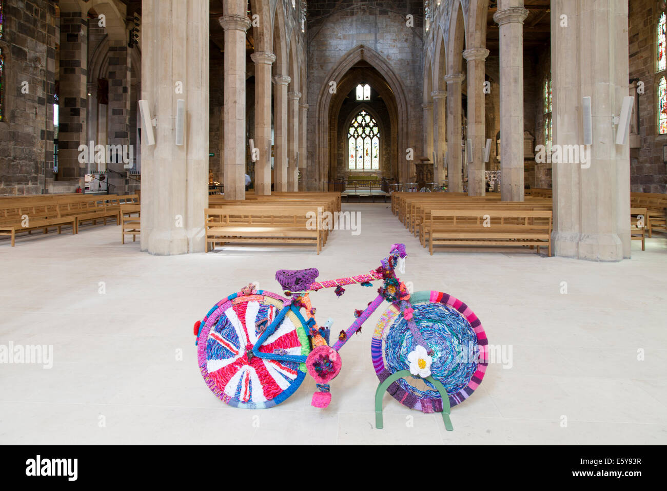 The celebrate the Tour de France,Yorkshire knitting groups produced