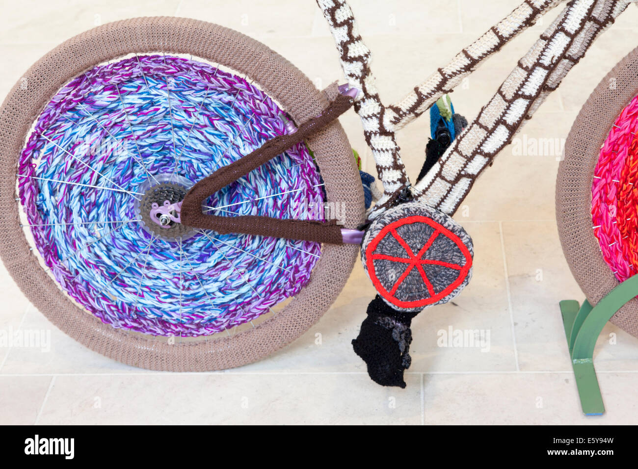 The celebrate the Tour de France,Yorkshire knitting groups produced