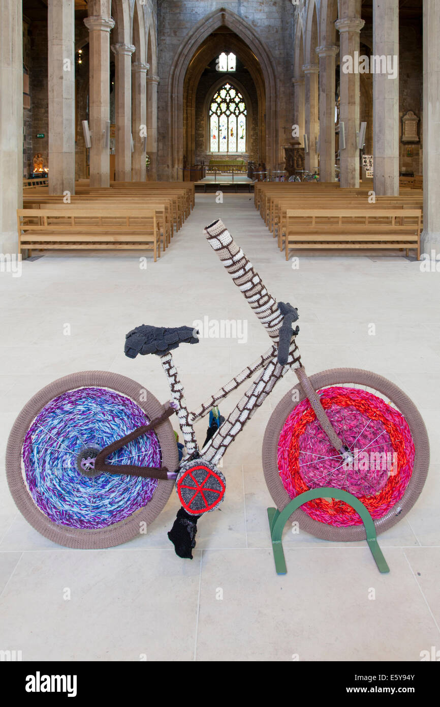 The celebrate the Tour de France,Yorkshire knitting groups produced