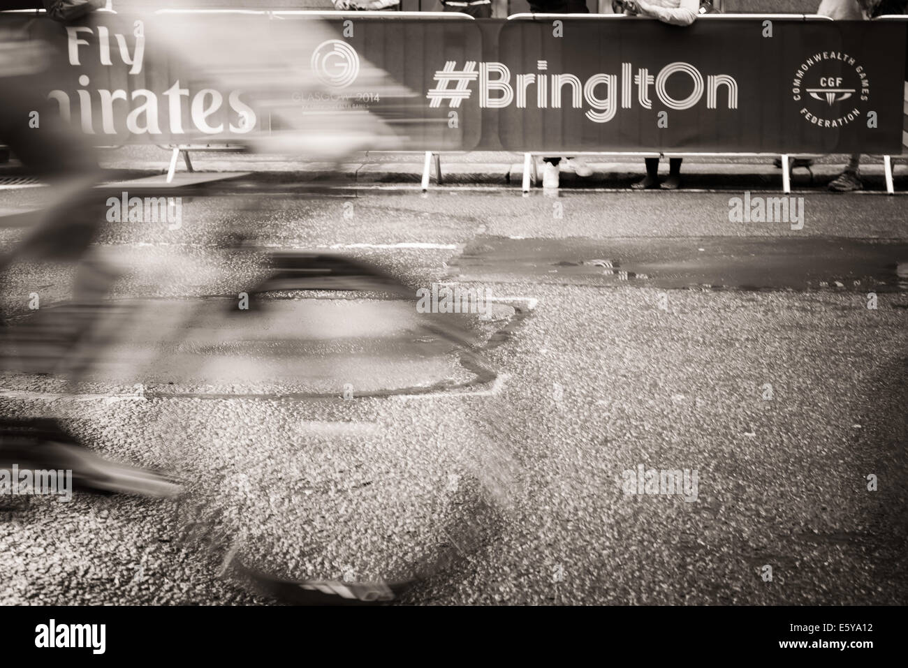 road cycling at Glasgow 2014(© Alan Davidson) Stock Photo