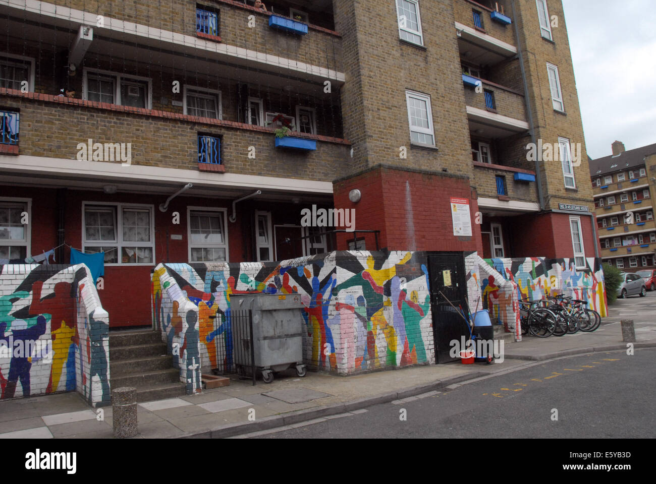 London, UK. 8th August, 2014. The Will Crooks Estate in Poplar in the