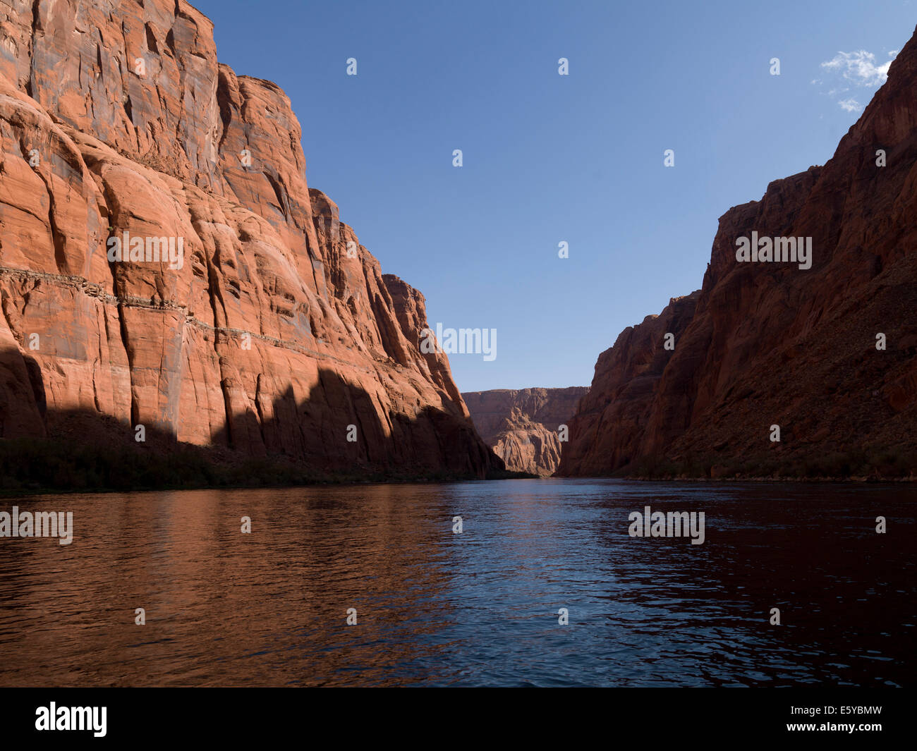 Utah Floating Rocks Reflection of rocks in water, Glen Canyon National Recreation Area ...