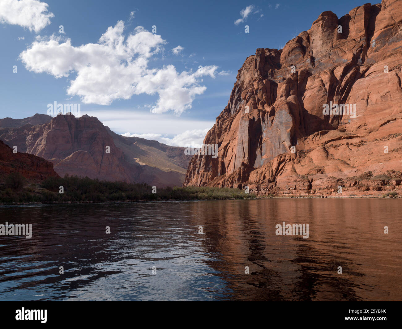 Utah Floating Rocks Reflection of rocks in water, Glen Canyon National Recreation Area ...