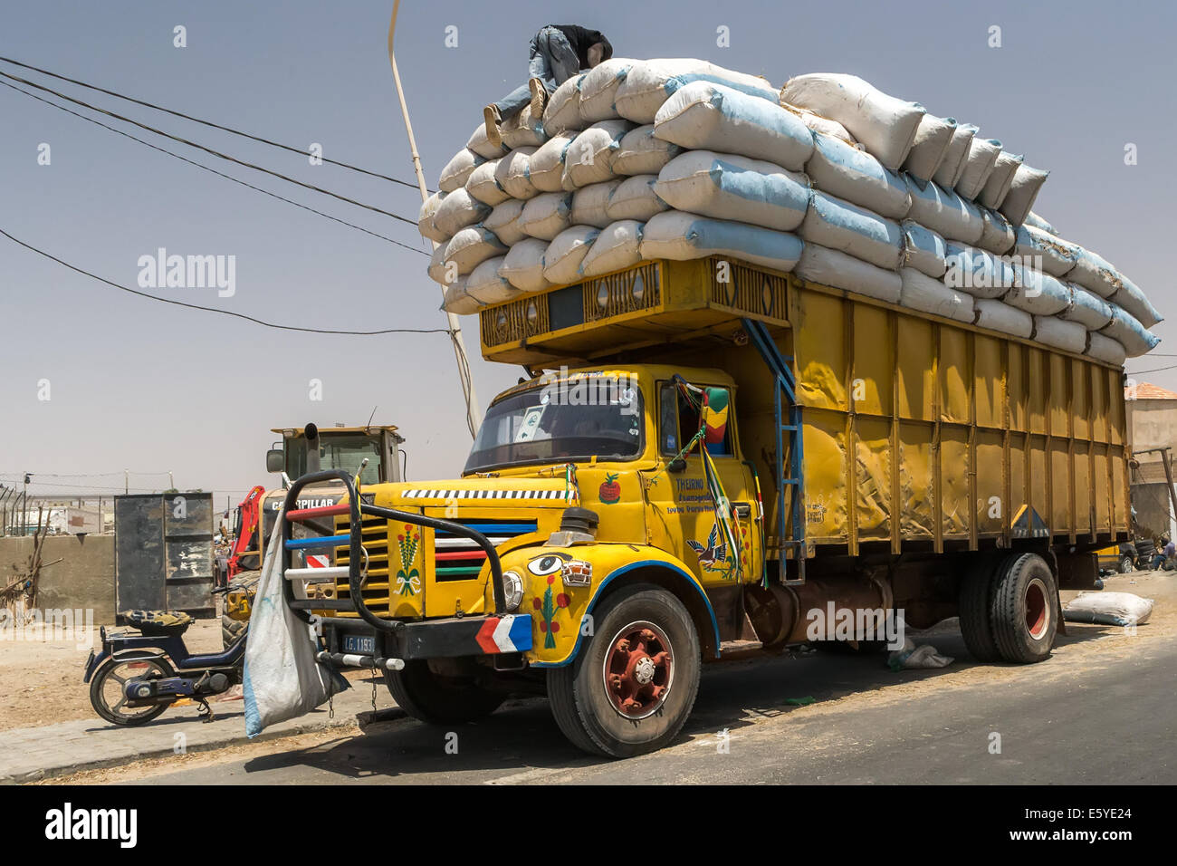 Vehicle carrying goods, Senegal Stock Photo Alamy