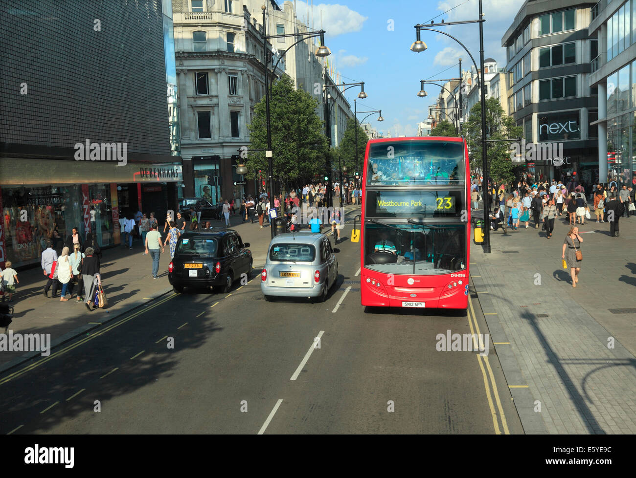 Oxford Street in London's West End Stock Photo