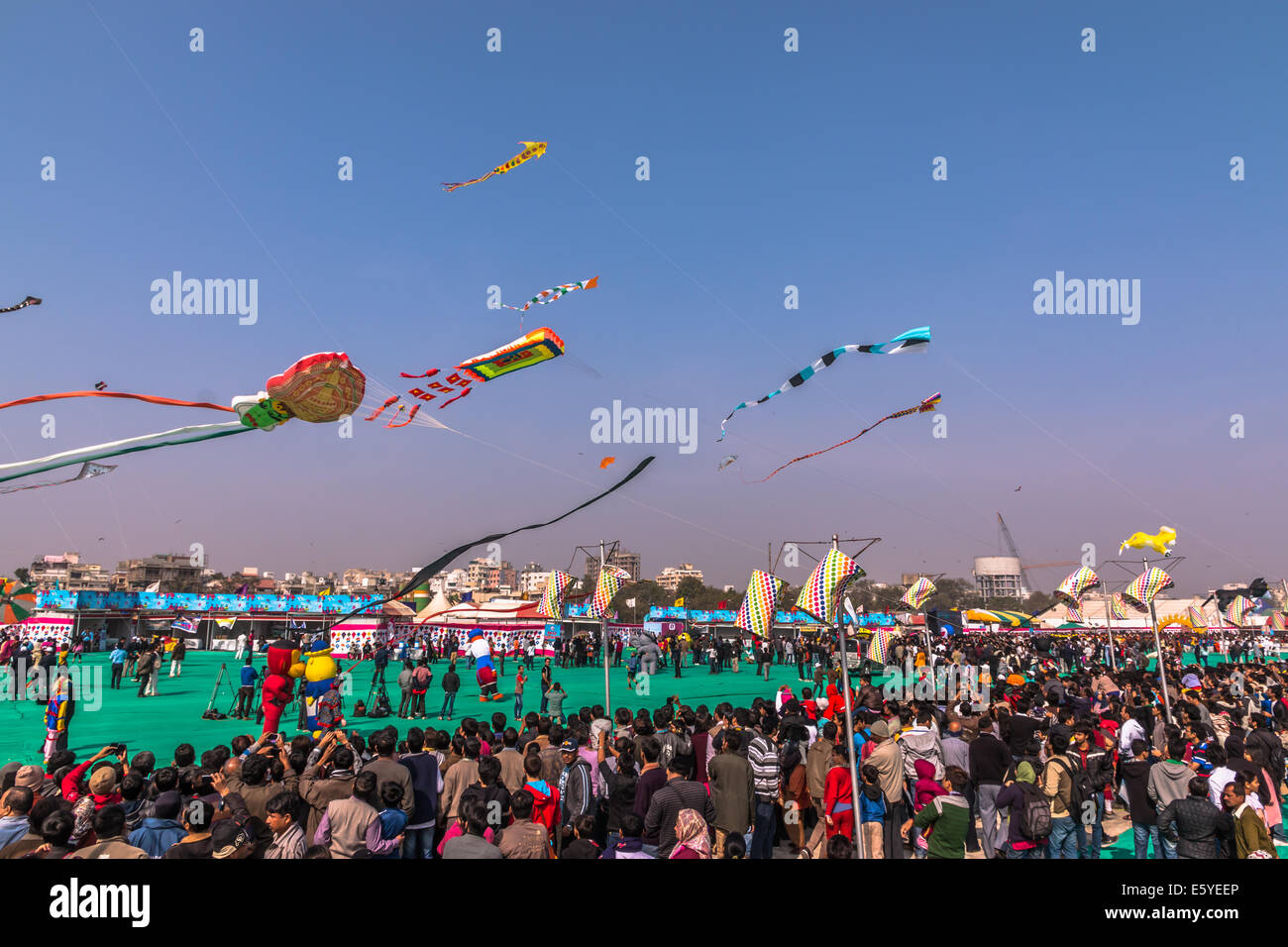Uttarayan Unique and famous kite flying festival of Gujarat, India
