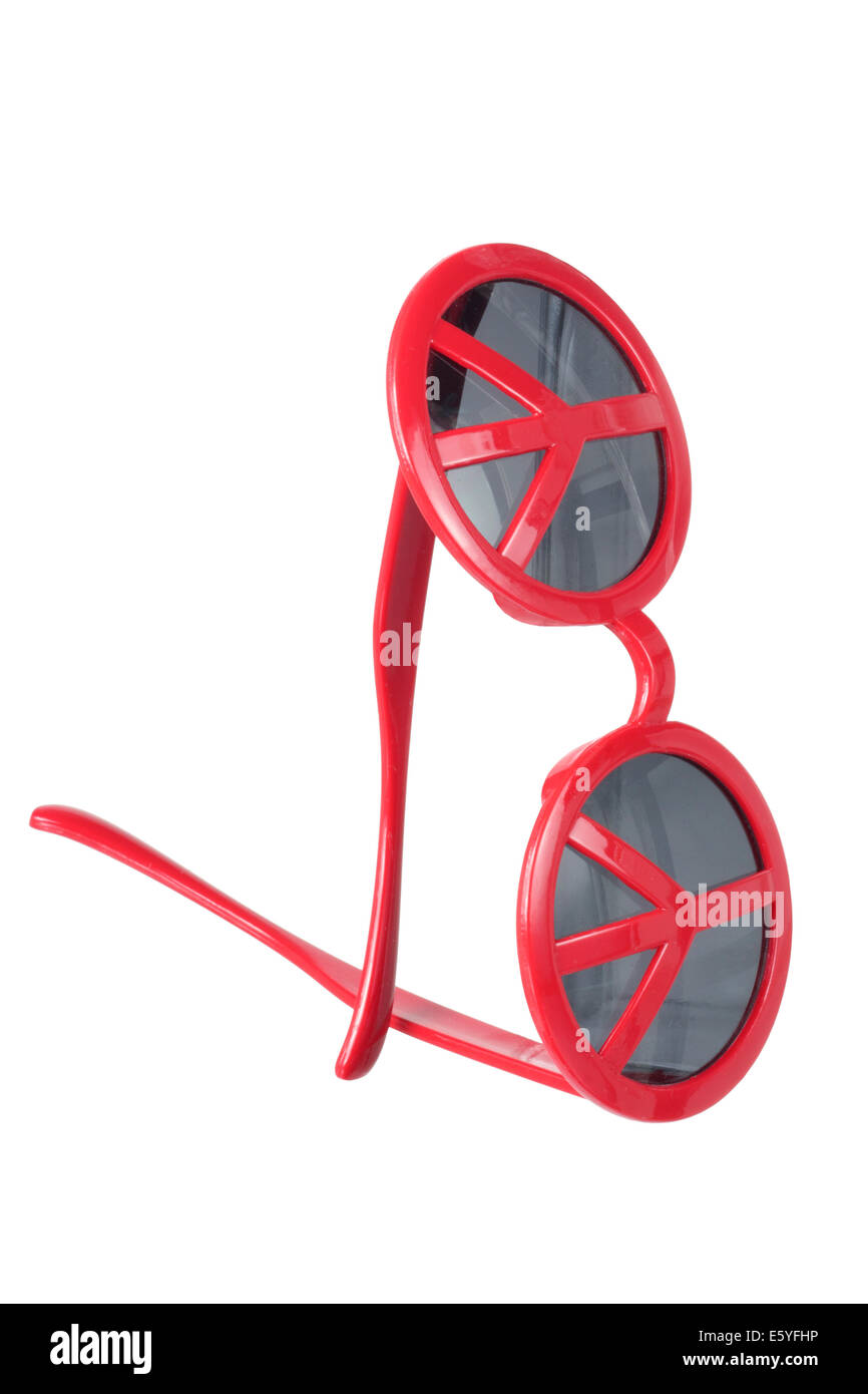 Sunglasses with Peace Sign Stock Photo - Alamy