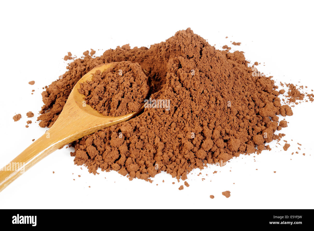 cocoa powder isolated on white background Stock Photo