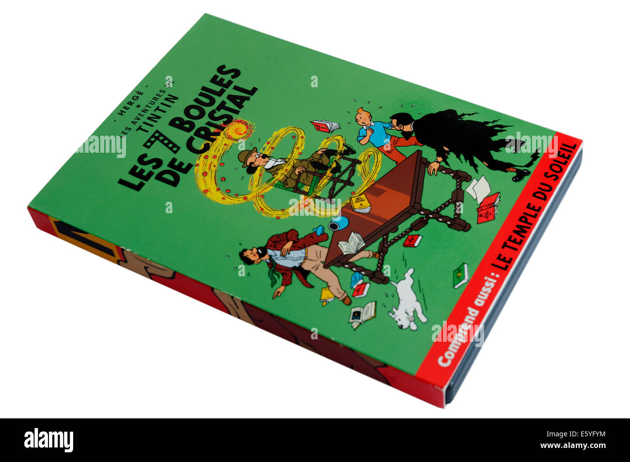 Tintin DVD Les 7 Boules de Cristal (The Seven Crystal Balls) Stock Photo