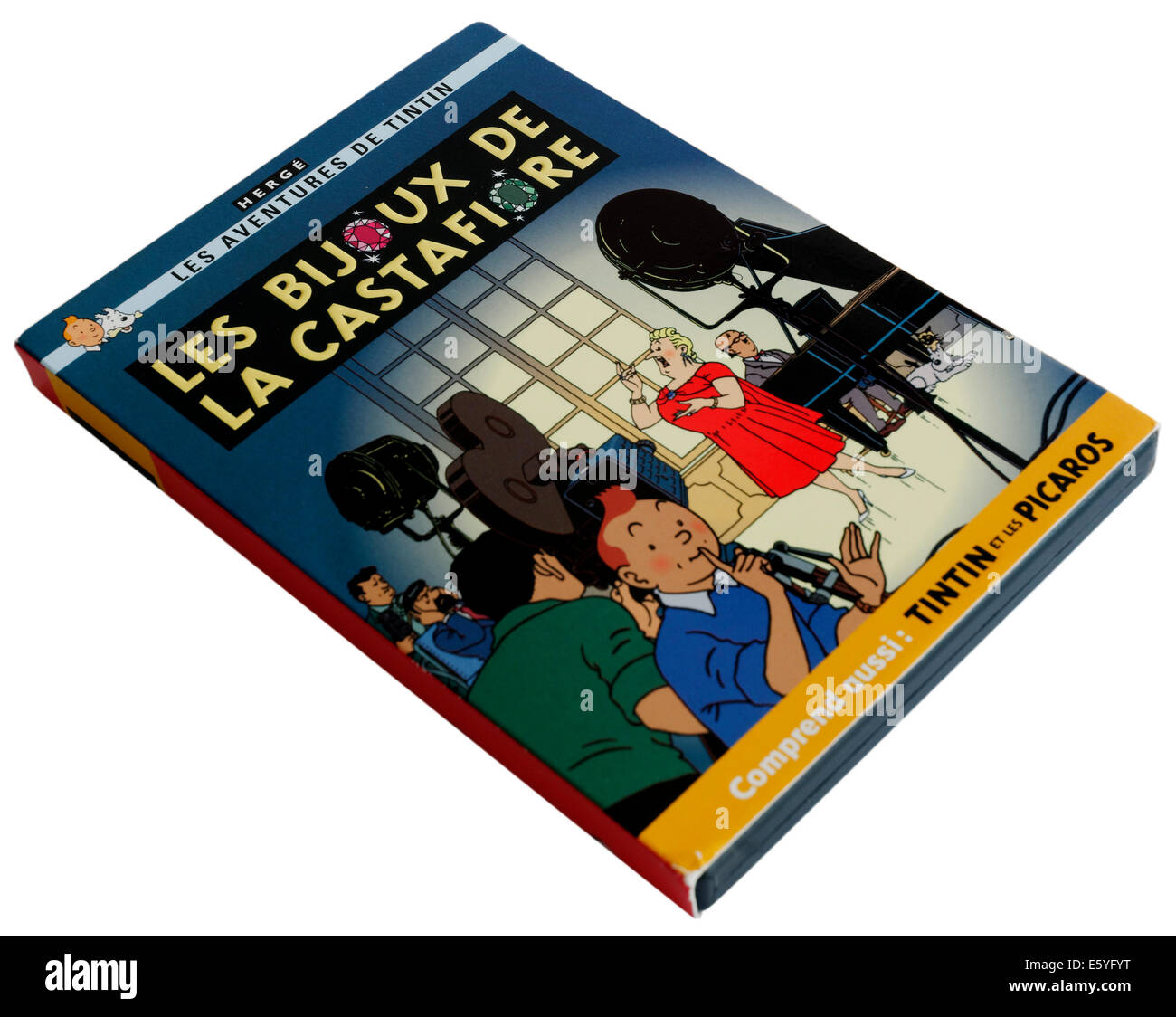 Tintin DVD Les Bijoux de la Castafiore (The Castafiore emerald Stock Photo  - Alamy