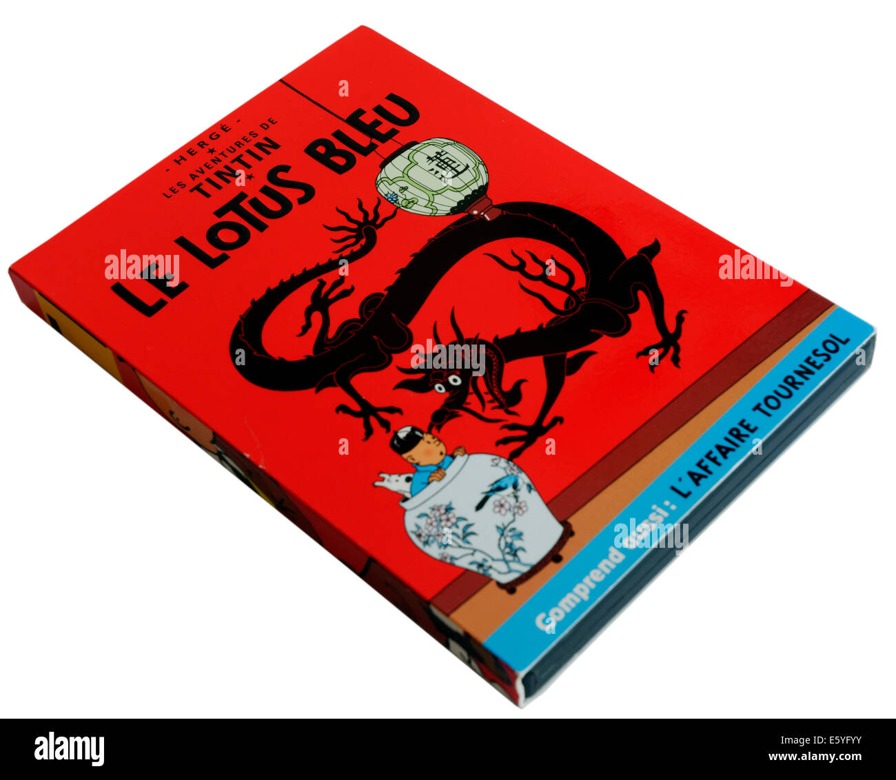 Tintin DVD Le Lotus Bleu (The Blue Lotus) Stock Photo