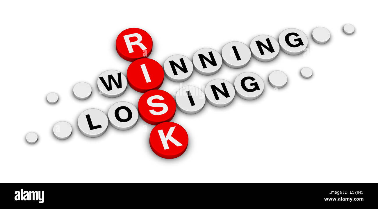 risk win or lose crossword Stock Photo