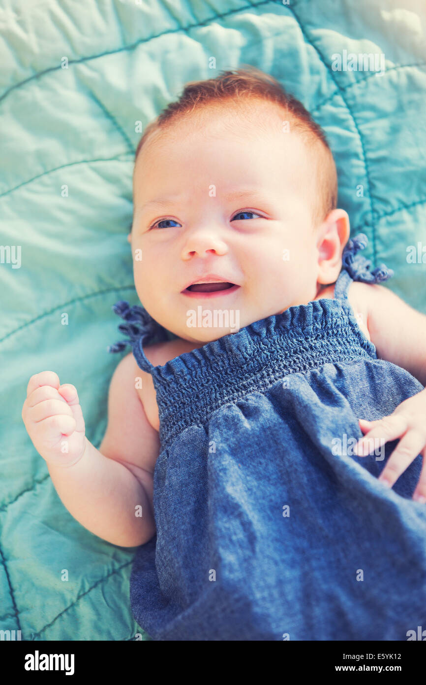 Portrait of adorable baby girl Stock Photo Alamy