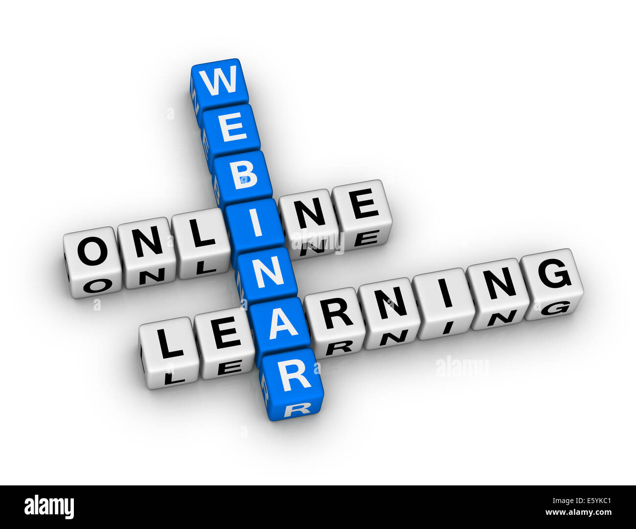 Online Learning Webinar Crossword Puzzle Stock Photo Alamy