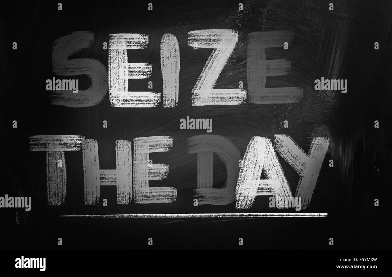 Seize The Day Concept Stock Photo