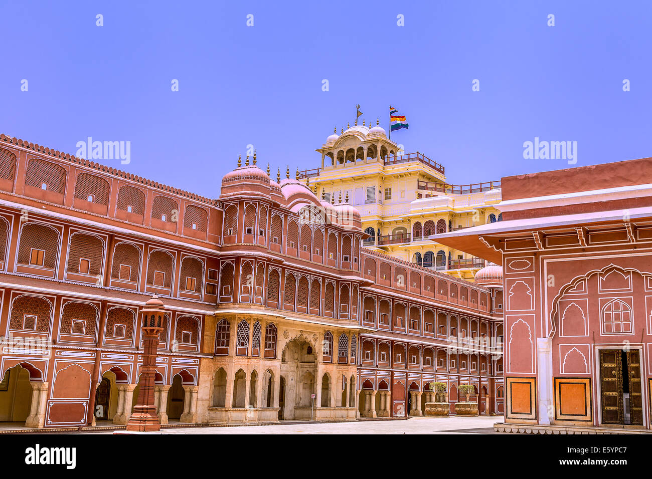 India. Jaipur. City Palace- Palace of the maharaja Stock Photo