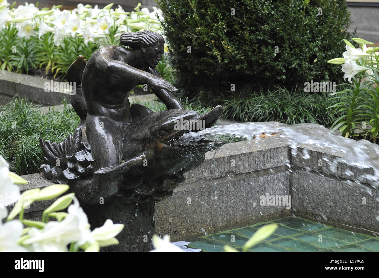 Fountainhead statue (Triton) representing Energy, in the Channel Garden