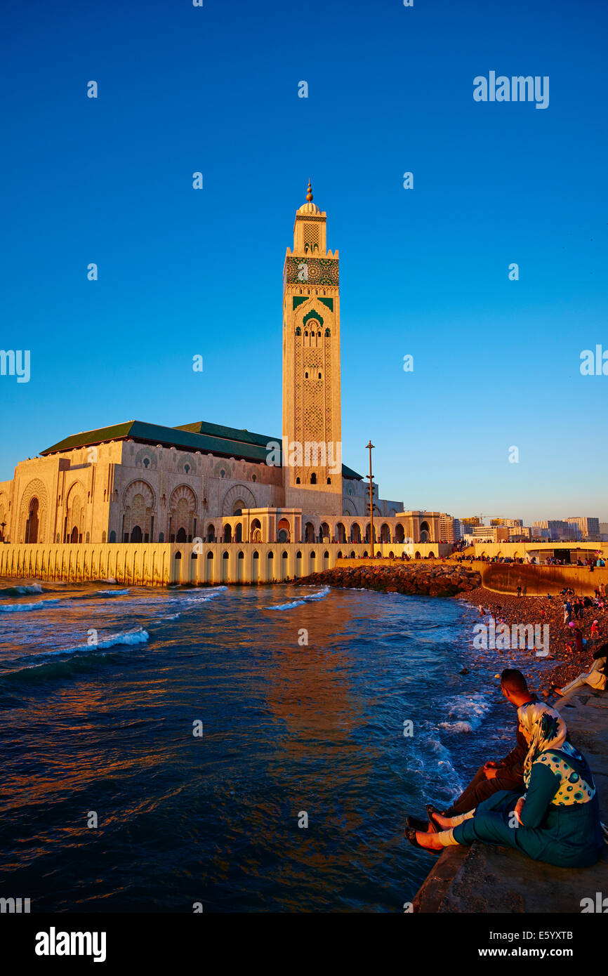 Morocco, Casablanca,  Hassan II mosque Stock Photo