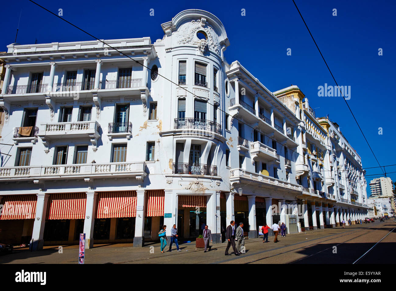 Morocco, Casablanca, Mohammed V boulevard, Gallinari building, 1924 ...