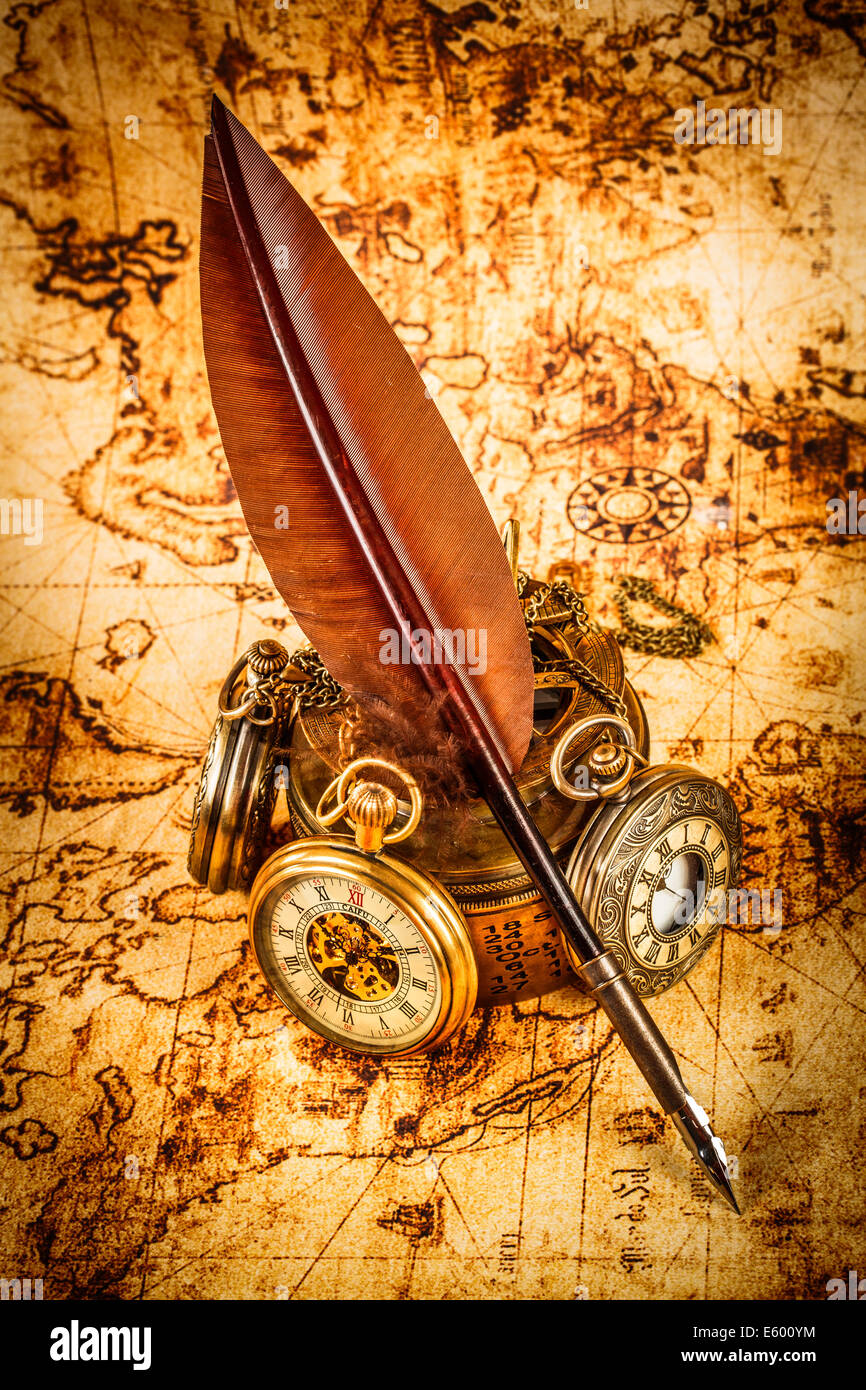 Vintage Antique pocket watch Stock Photo - Alamy