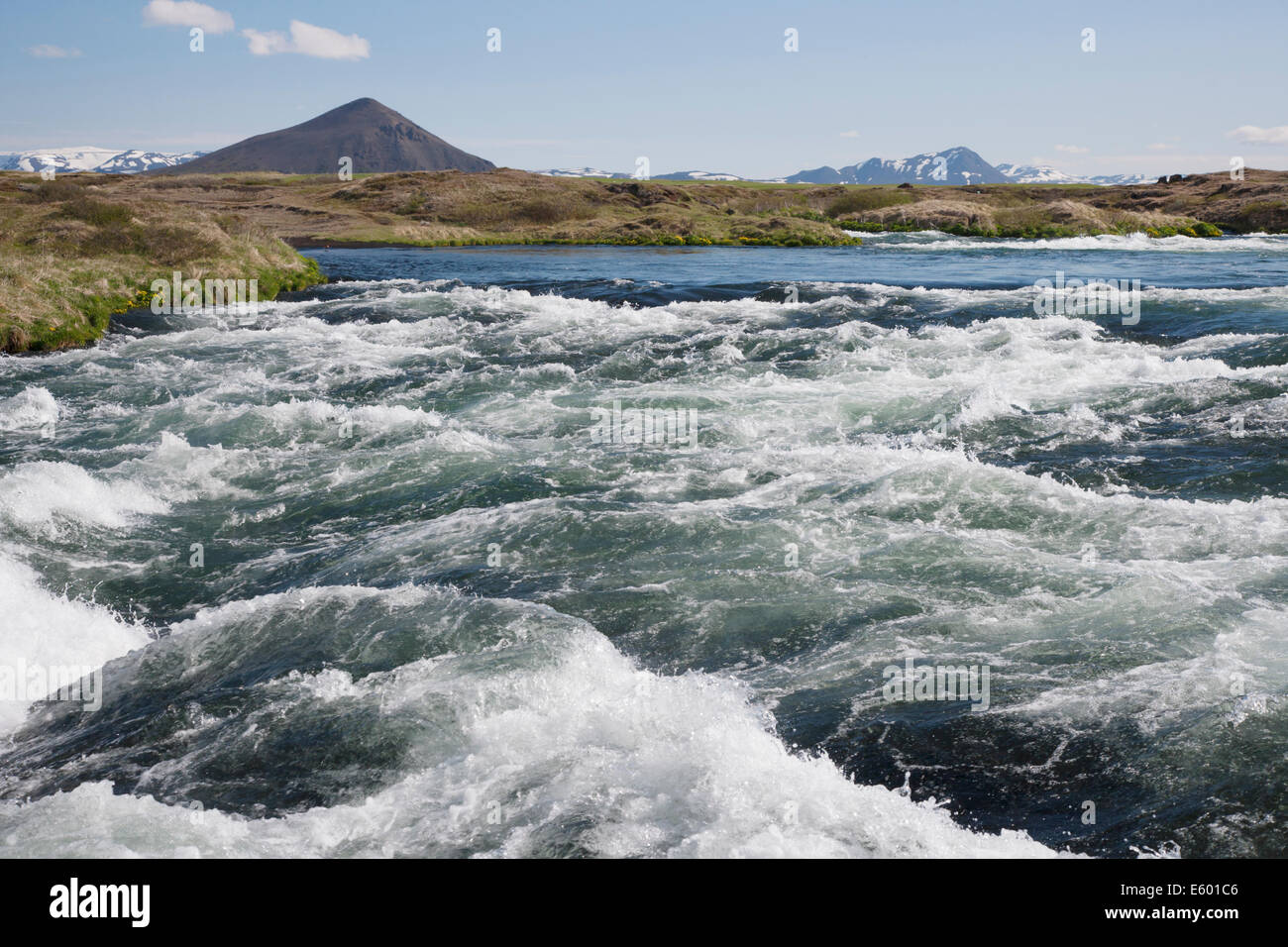 Laxa River Iceland LA007201 Stock Photo