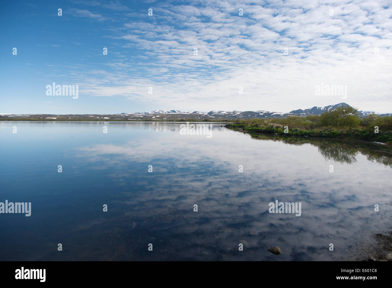 Lake Myvatn Iceland LA007203 Stock Photo