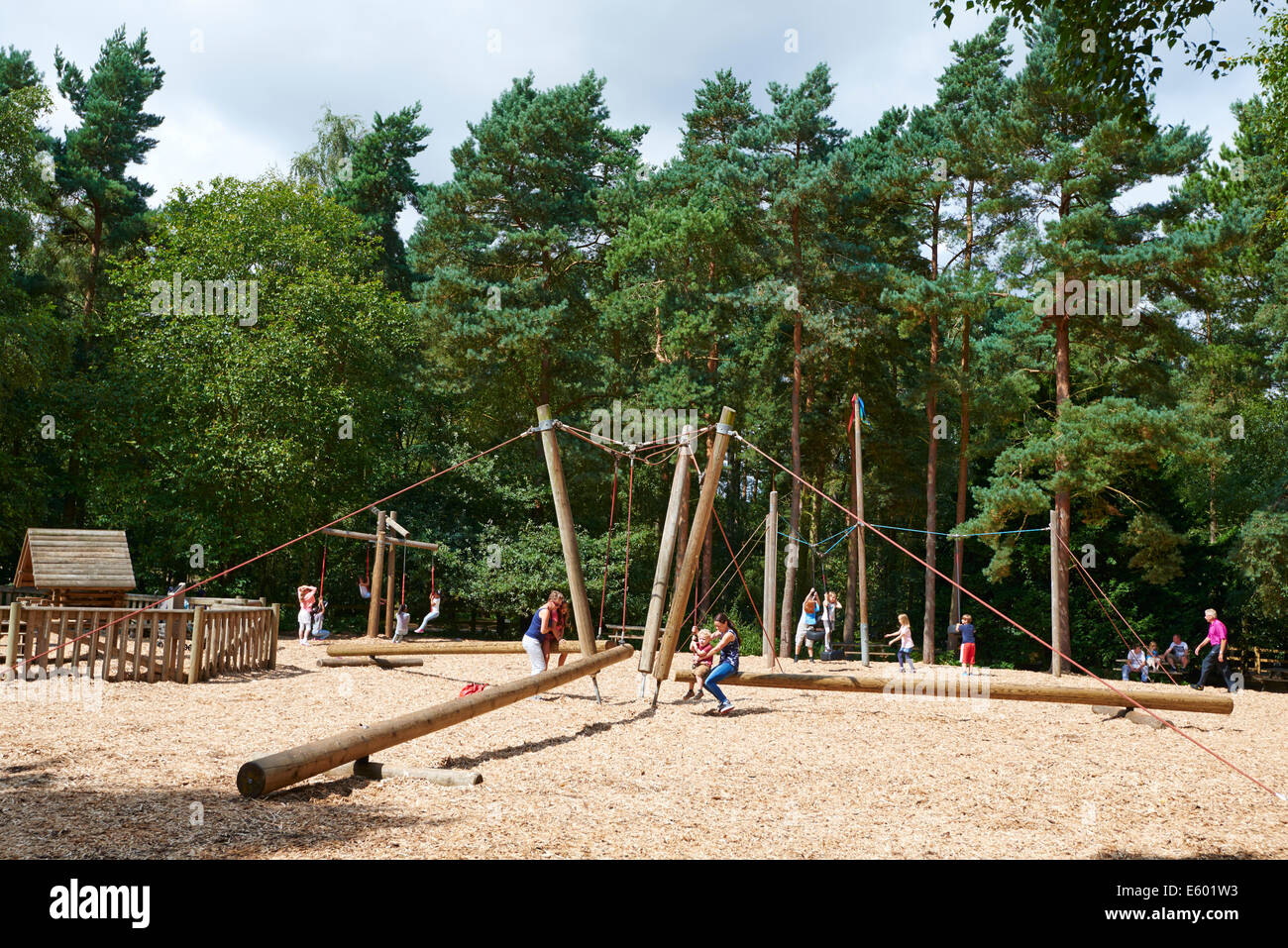 Children's Play Area Center Parcs Sherwood Forest UK Stock Photo
