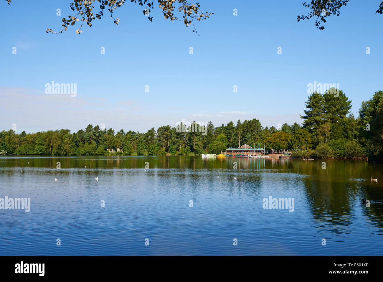 View Across Watersports Lake Towards The Boathouse, Beach And Pancake