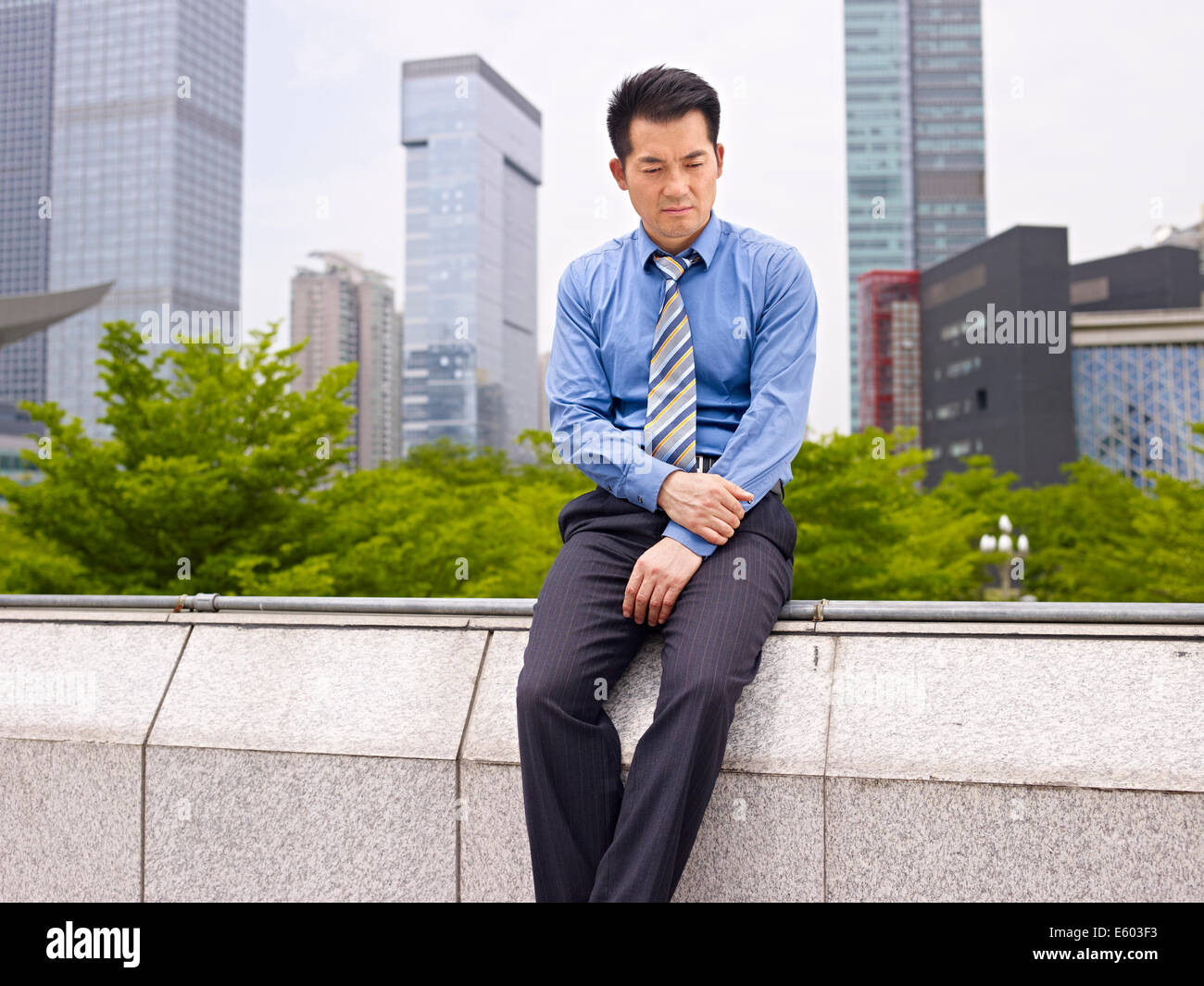 frustrated businessman Stock Photo