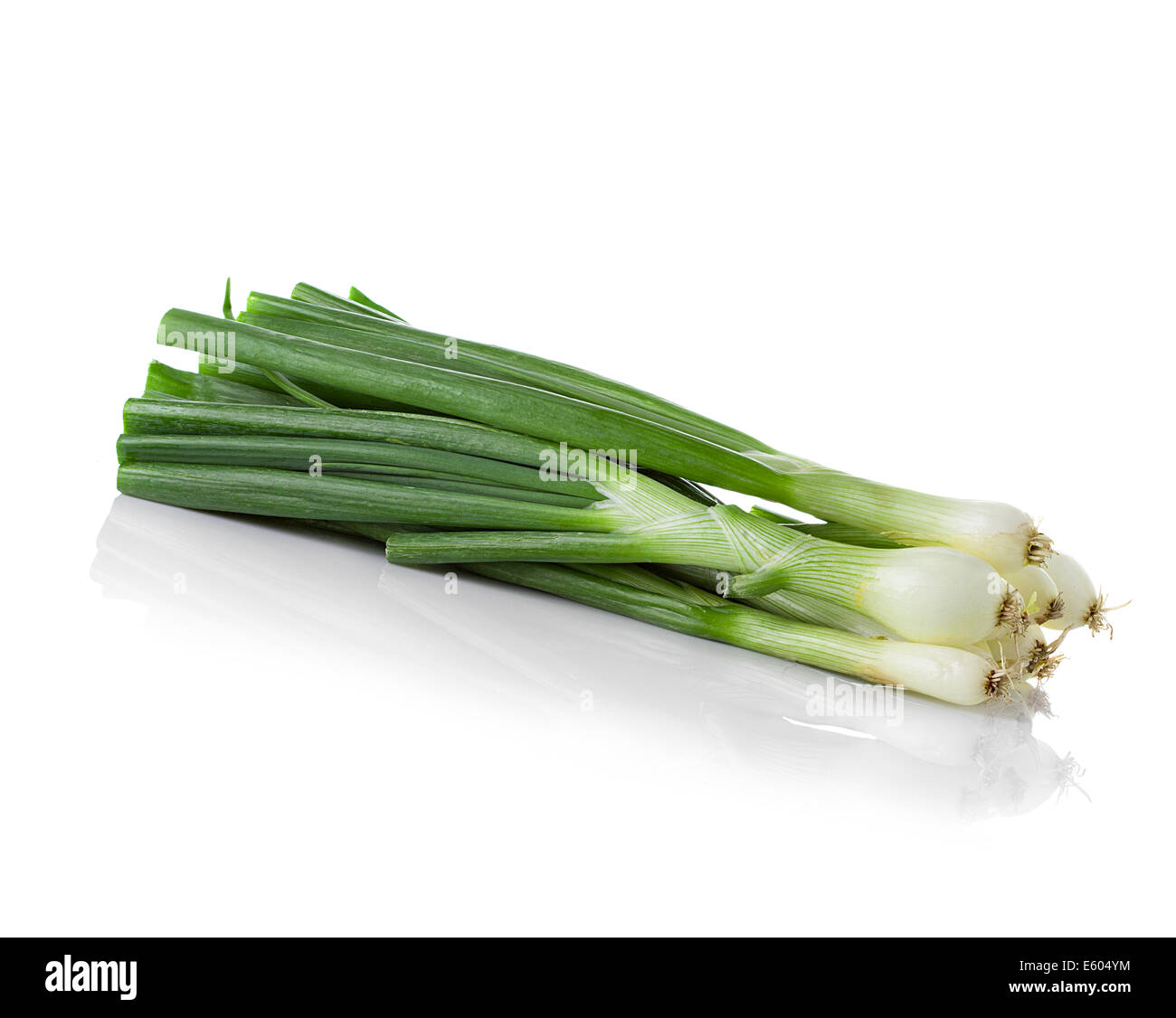 Fresh bunch green onions Cut Out Stock Images & Pictures - Alamy