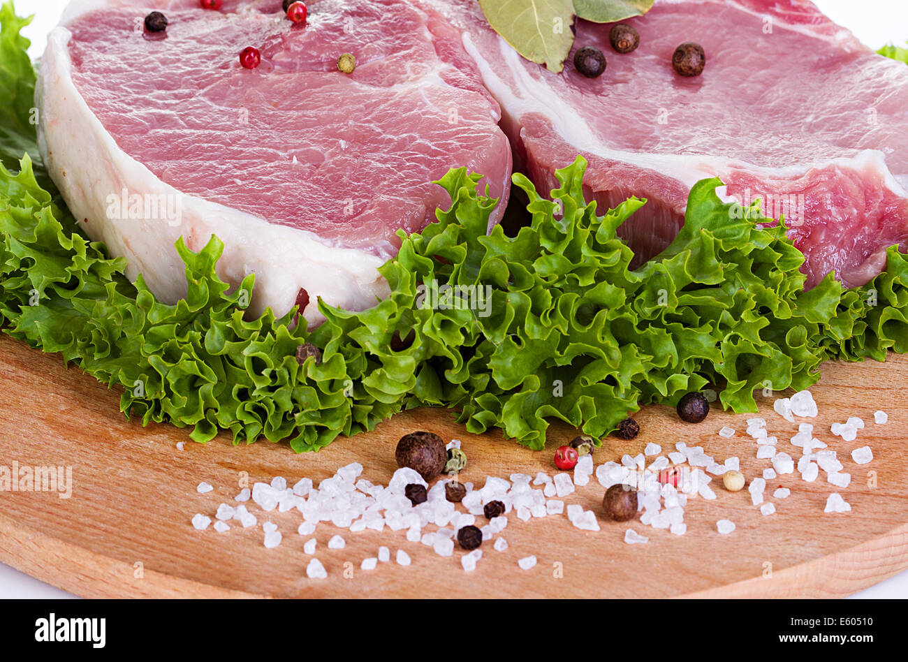 steak meat isolated on white background Stock Photo