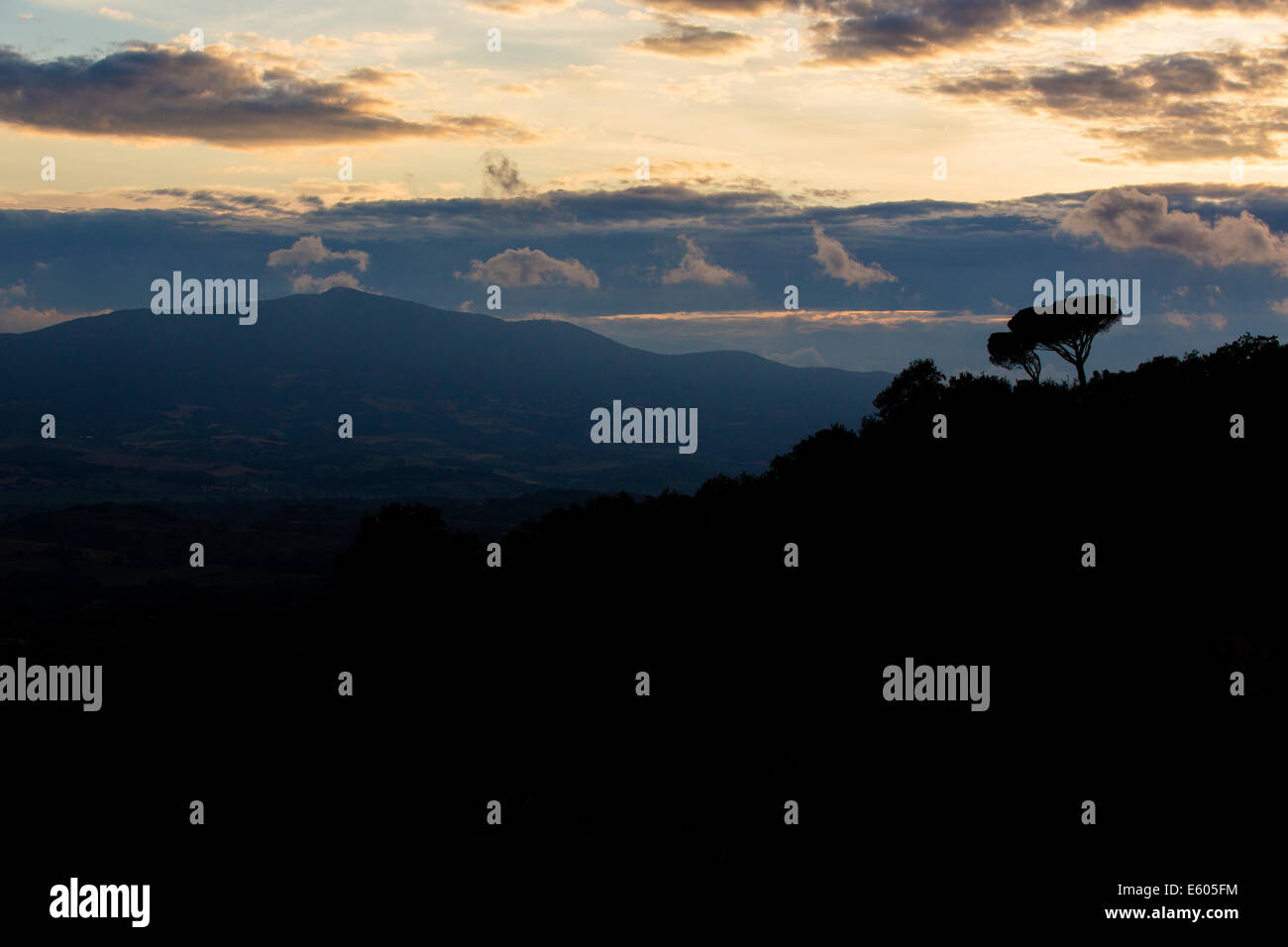 Typical Italian Landscape In Monteleone D'orvieto - Umbria Stock Photo 