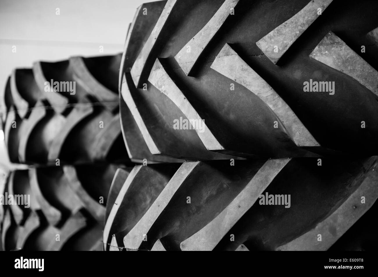 Rubber tractor tires Stock Photo Alamy