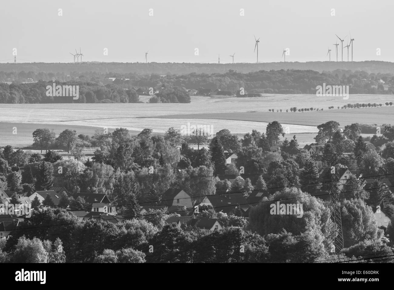 Summer birds eye view Black and White Stock Photos & Images - Alamy