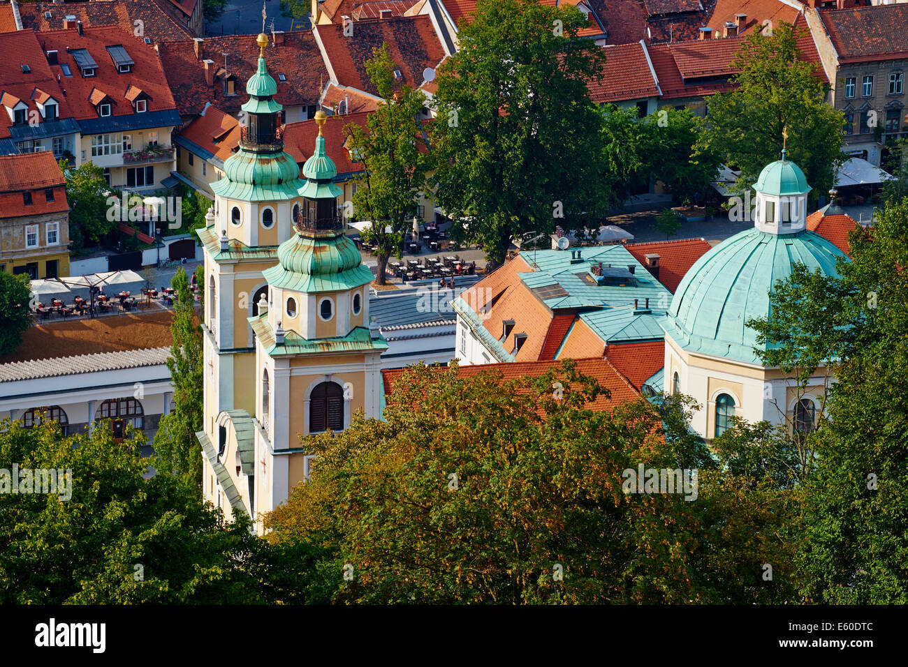 Slovenia, Ljubljana, Saint Nicholas church Stock Photo