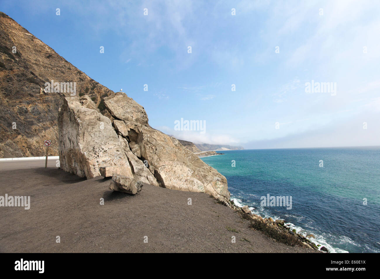 Coastal view from Pacific Highway 1, California, USA Stock Photo