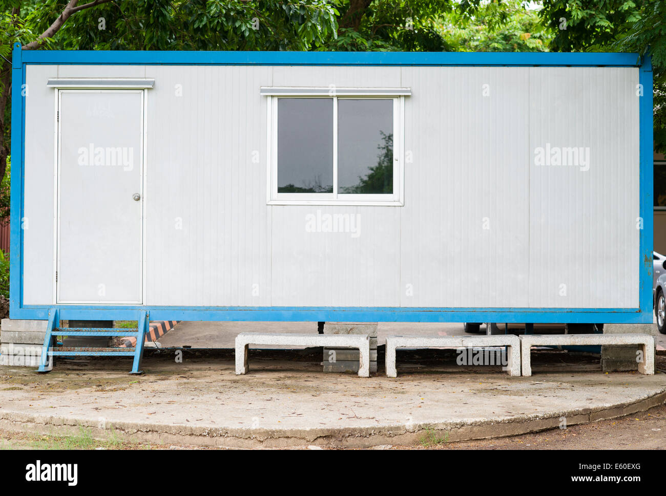 Cargo container house Stock Photo