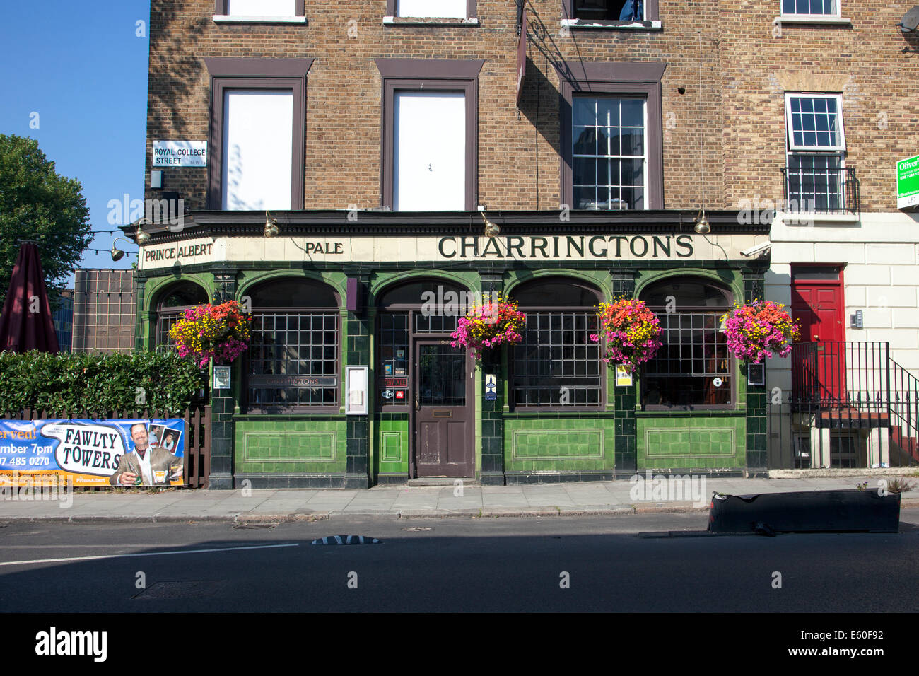 Royal College Street, Camden, United Kingdom - Prince Albert - a traditional pub in the area Stock Photo