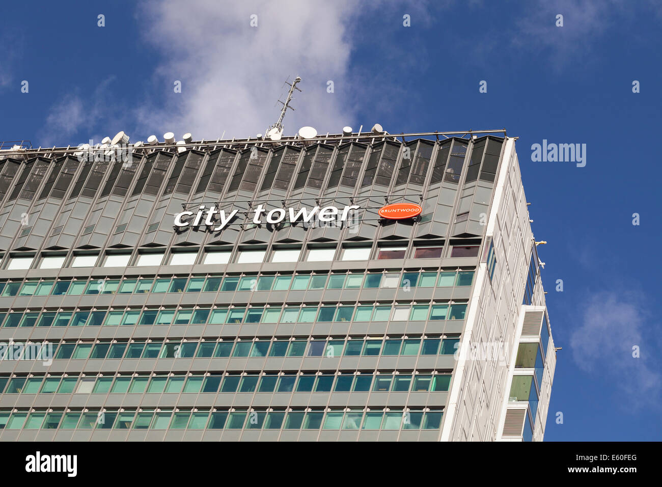 City Tower Building, Manchester, England Stock Photo