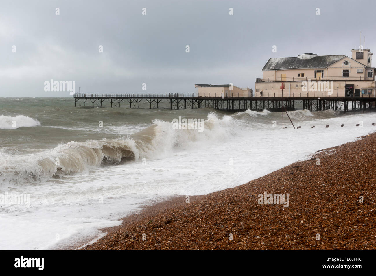 Bognor Regis, West Sussex, UK, 10th August 2014. As the remnants of