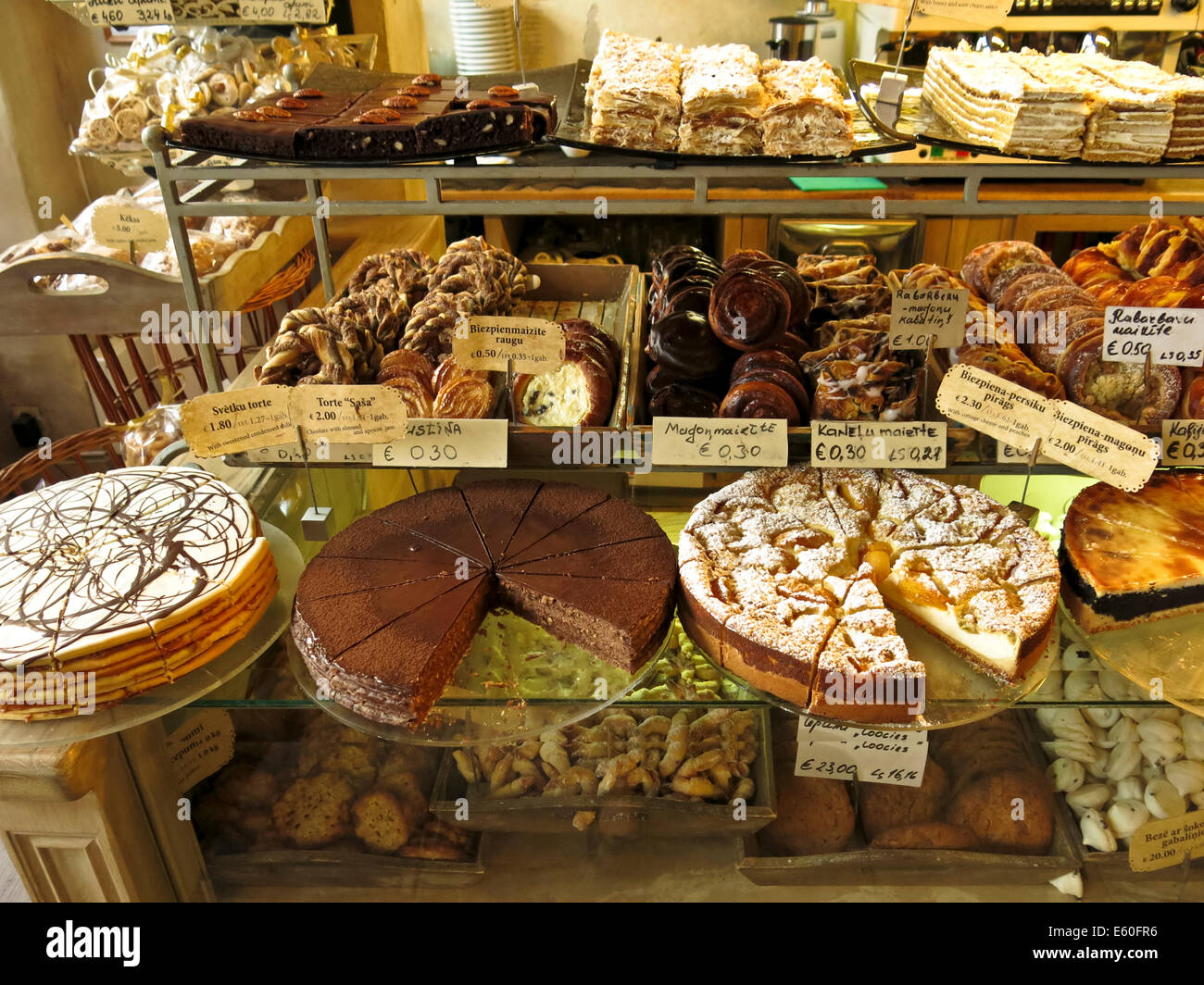 Bäcker in Riga Stock Photo