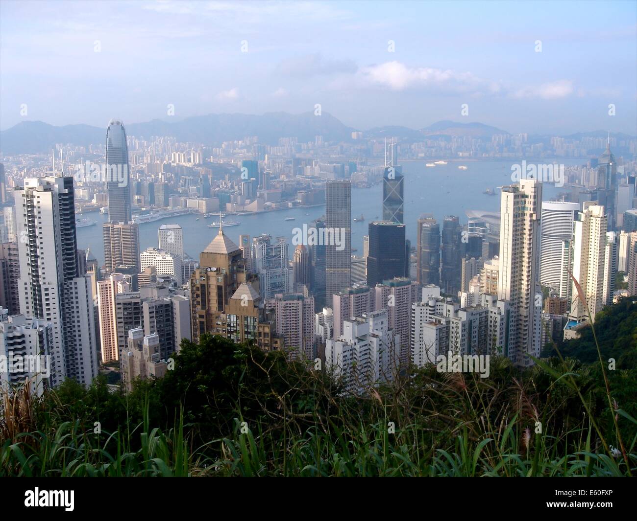 Panoramic view of Hong Kong and Kowloon from Victoria Peak, Hong Kong