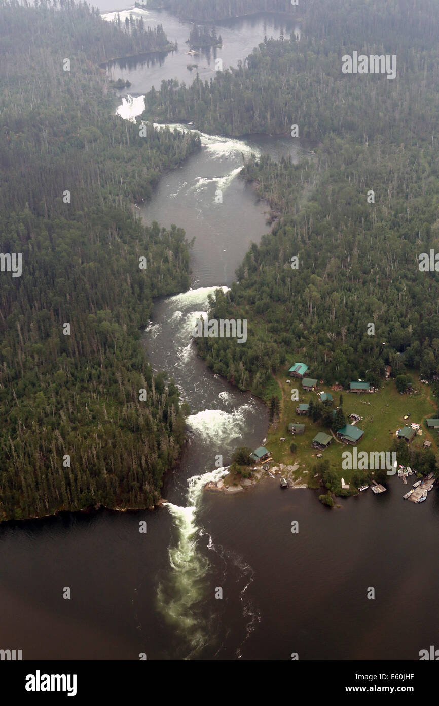 Woodland near Otter Lake near Missinipe, Saskatchewan, Canada Stock