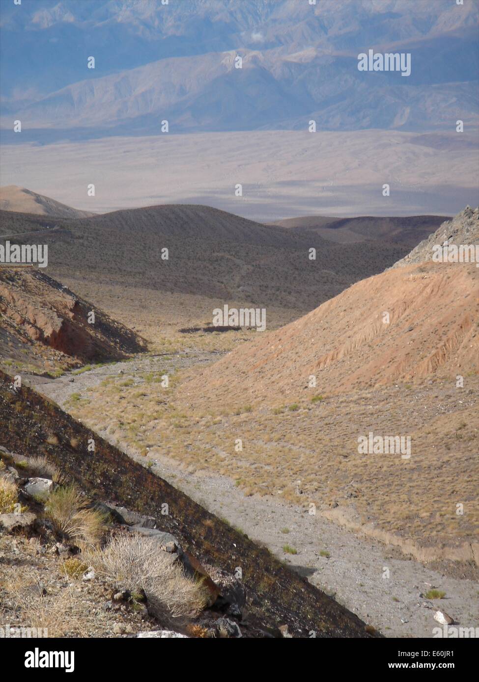 The arid, barren landscapes of Death Valley, California, the lowest and ...