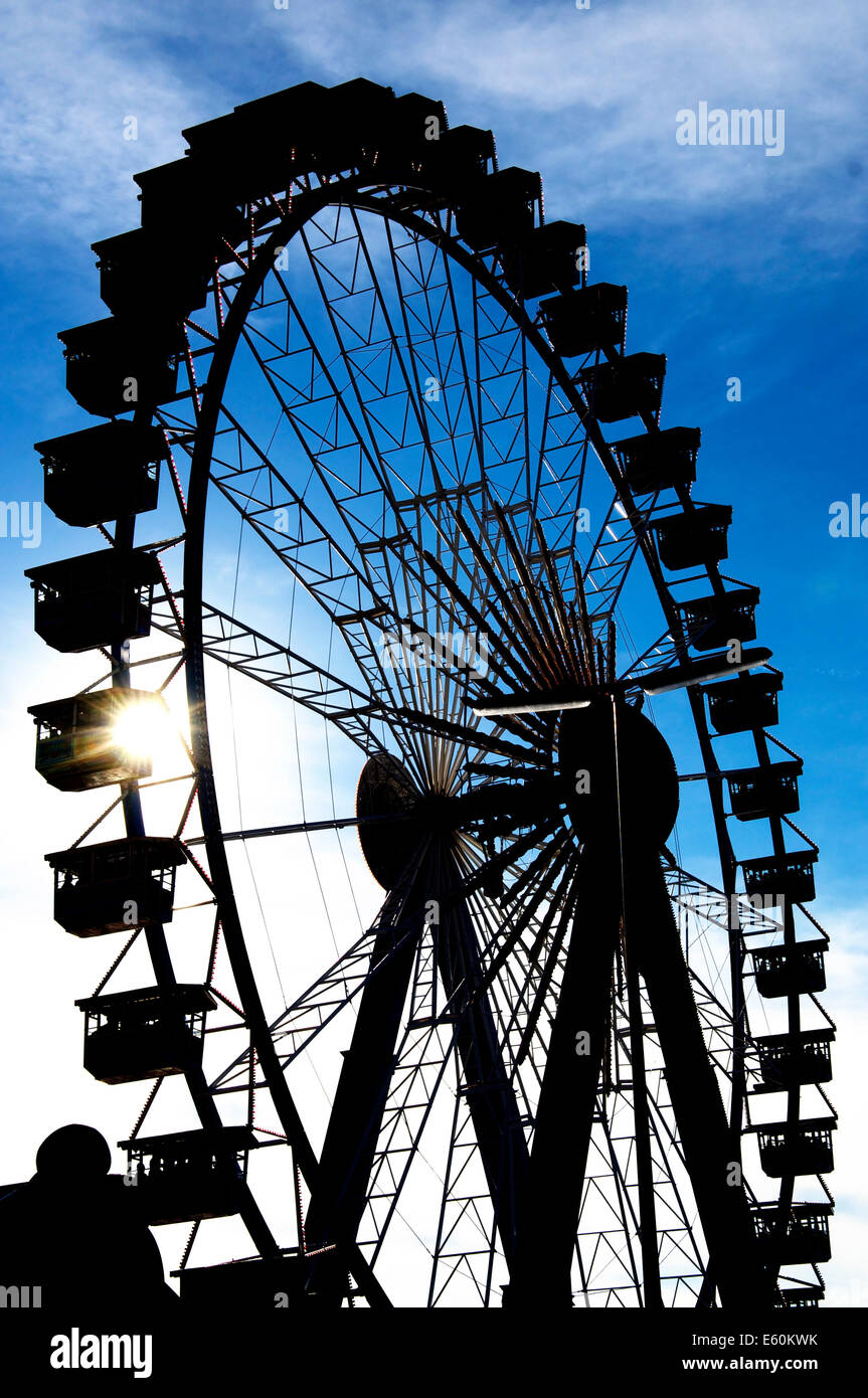 Large Ferris Wheel on a fair Stock Photo