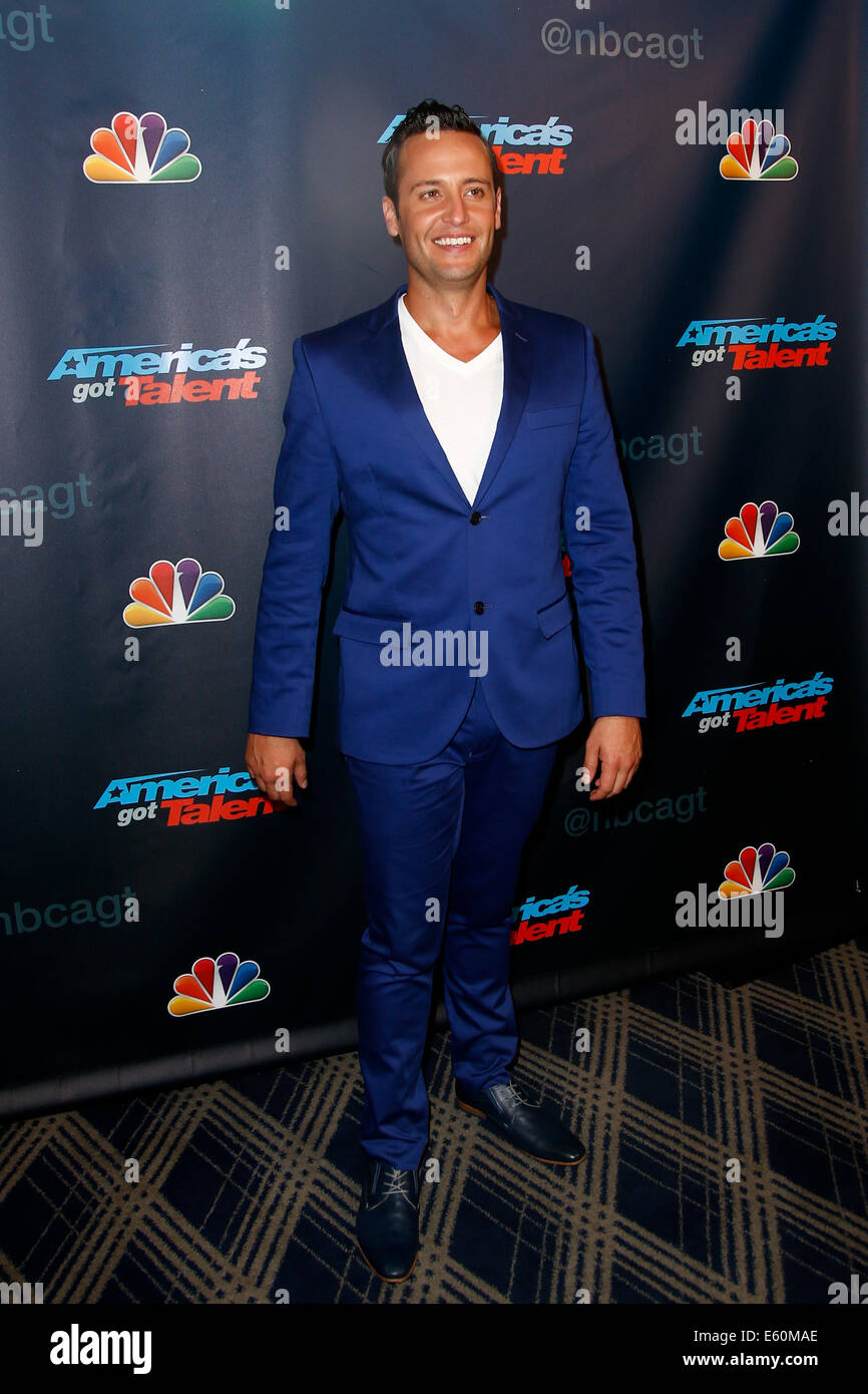 Singer Branden James attends the postshow red carpet for NBC's "America's Got Talent" Season 8